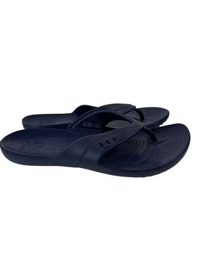 Crocs Kadee Flip Navy Toe Post Sandals Womens 6 Lightweight Comfort Beach